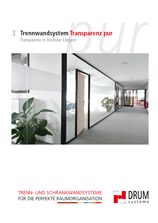 Transparenz pur – Trennwandsystem Broschüre